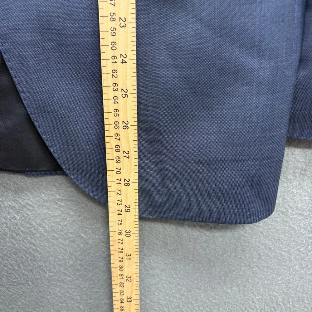 Peter Millar Mens 38S Blue 100% Wool Two Button Blazer Sport Coat Made in Canada